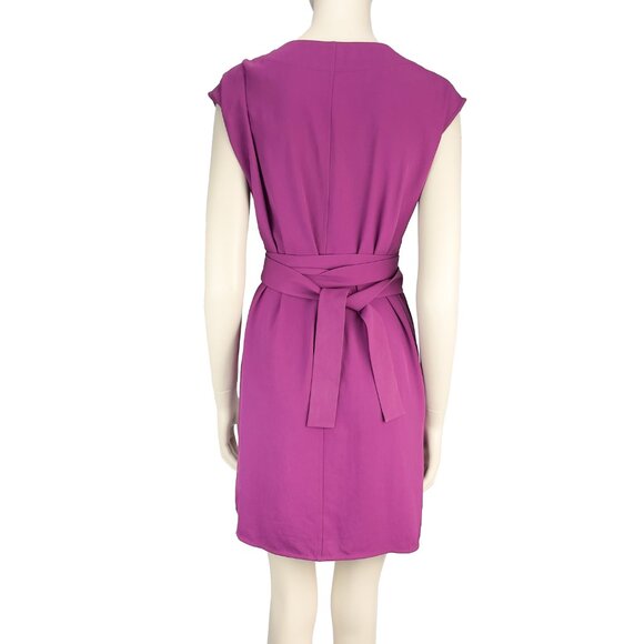 EVERLANE Best seller! Minimalist Goweave Wrap Short Purple Mini Dress s 00 - Picture 5 of 7